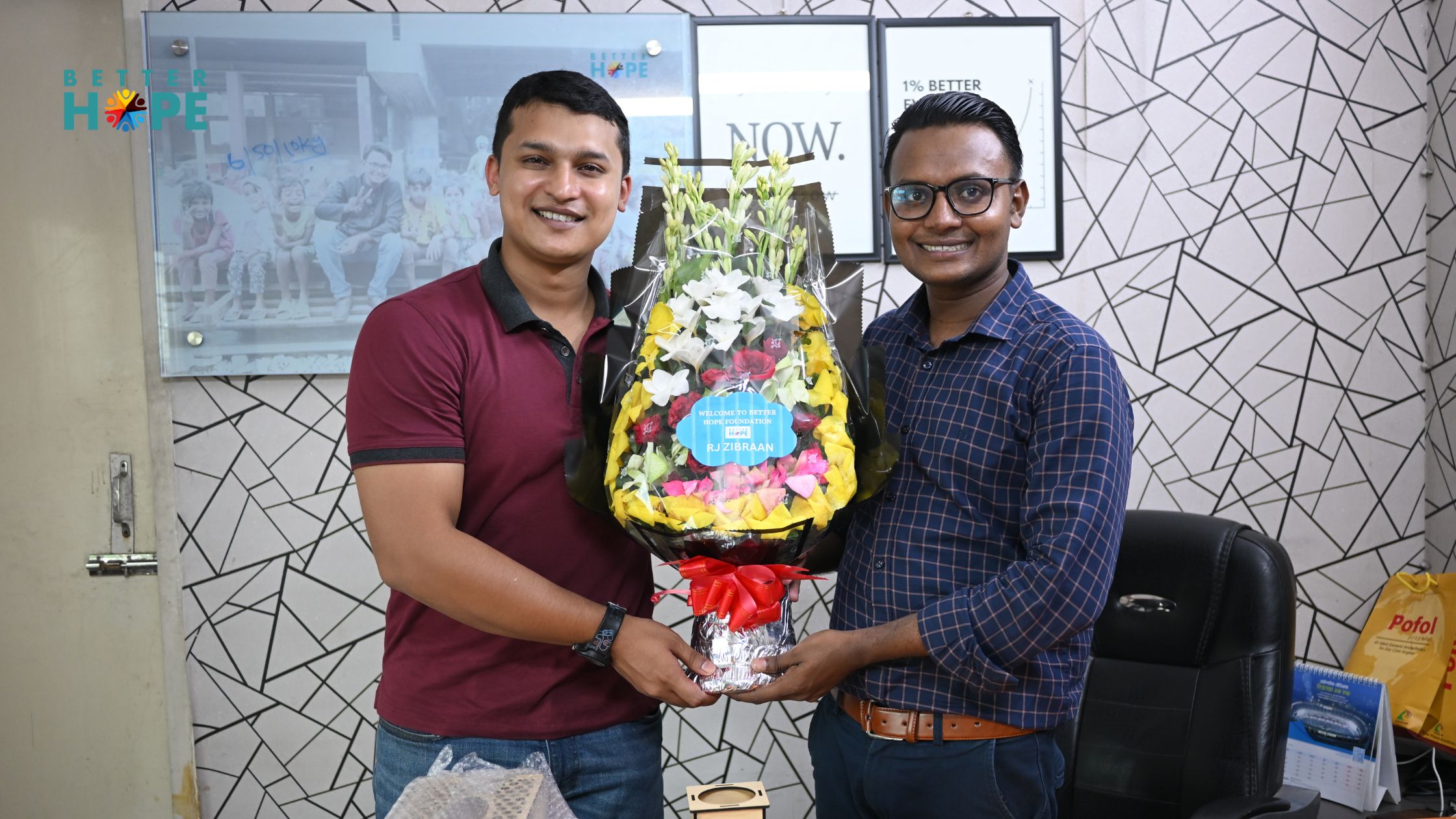 RJ Zibraan Visits Better Hope Foundation, Connecting With Our Work at One Meal One Hope